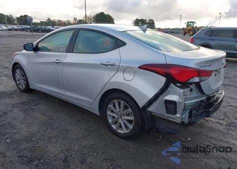 2015 Hyundai Elantra Se z USA, uszkodzony, nr VIN 5NPDH4AE7FH613501